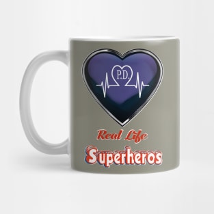 Police Officer Superhero Real P.D. Mug